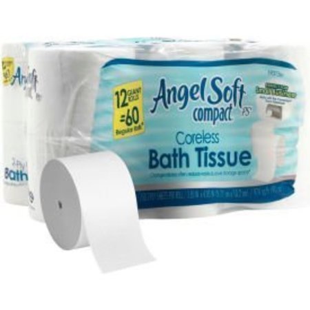 GEORGIA-PACIFIC Angel Soft Professional Series® Compact® Premium Embossed Coreless Toilet Paper, 12 Rolls 1937300